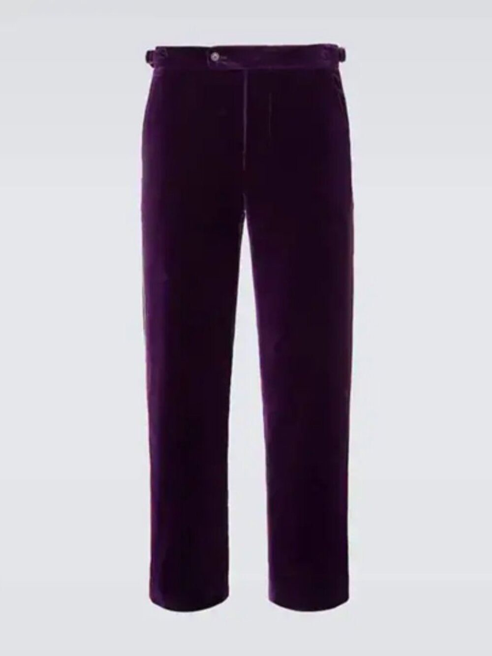 BODE Showcase Cotton Velvet Trousers Purple 28
